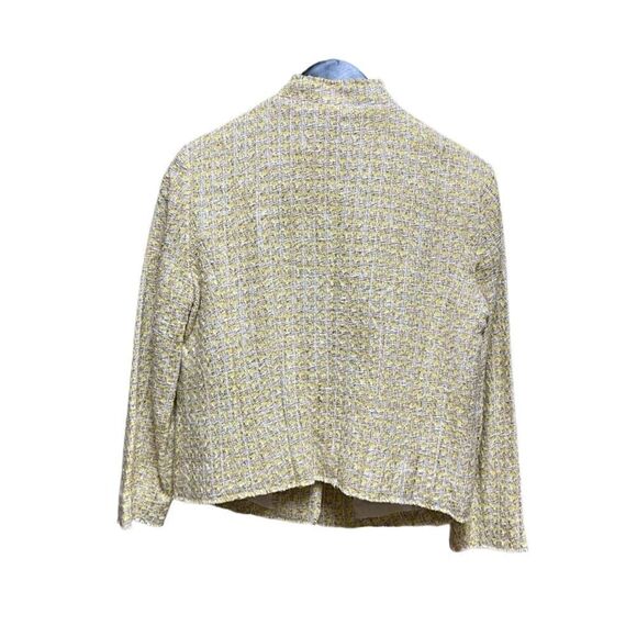 🌟NEW🌟Ann Taylor🌟Yellow Shimmered Linen 2 Piece Suite - Picture 2 of 4